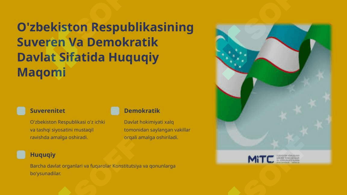 O'zbekiston Respublikasi Konstitutsiyasi: Asosiy Prinsiplari 3