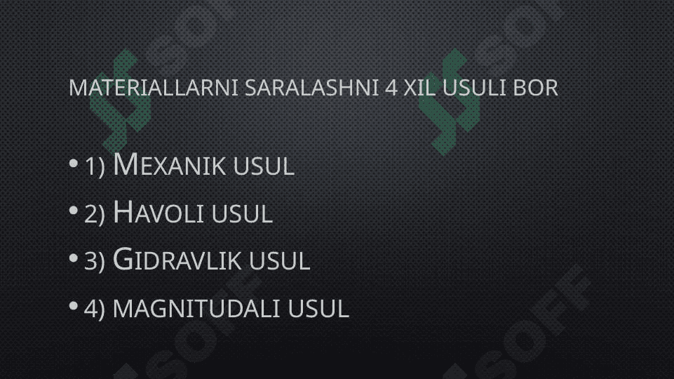 Maydalangan mahsulotlarning fraksiyalanish tarkibini aniqlash 4