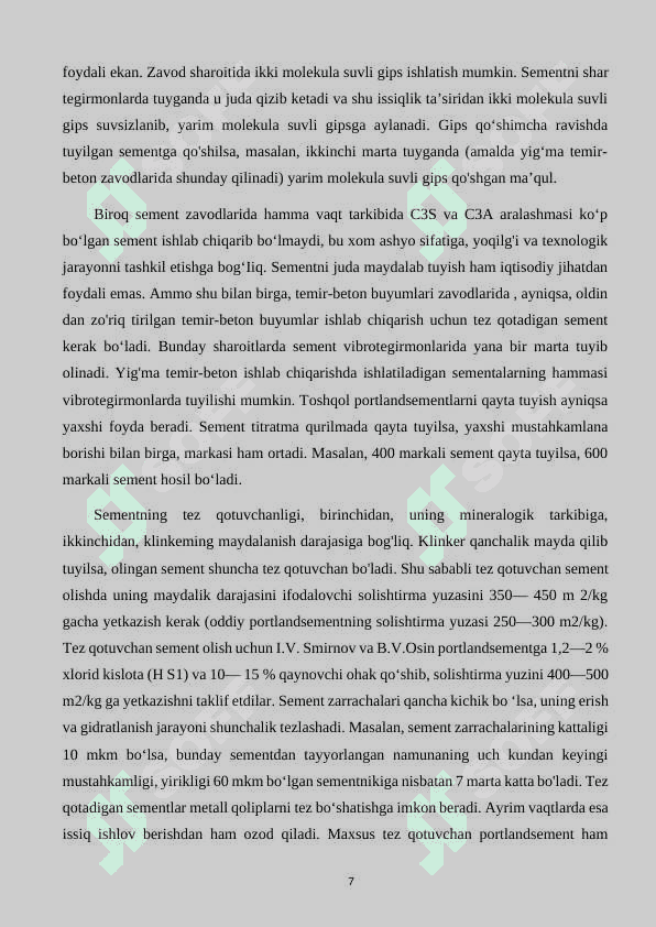 Yiliga 1.8 mln tonna rangli gips ishlab chiqarish-ohaktoshni maydalash jarayoni - jag‘li maydalagich hisobi” 6