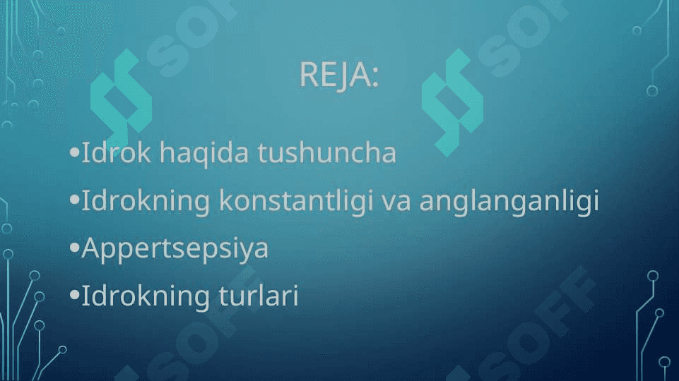 Idrok murakkab psixik jarayon sifatida 2