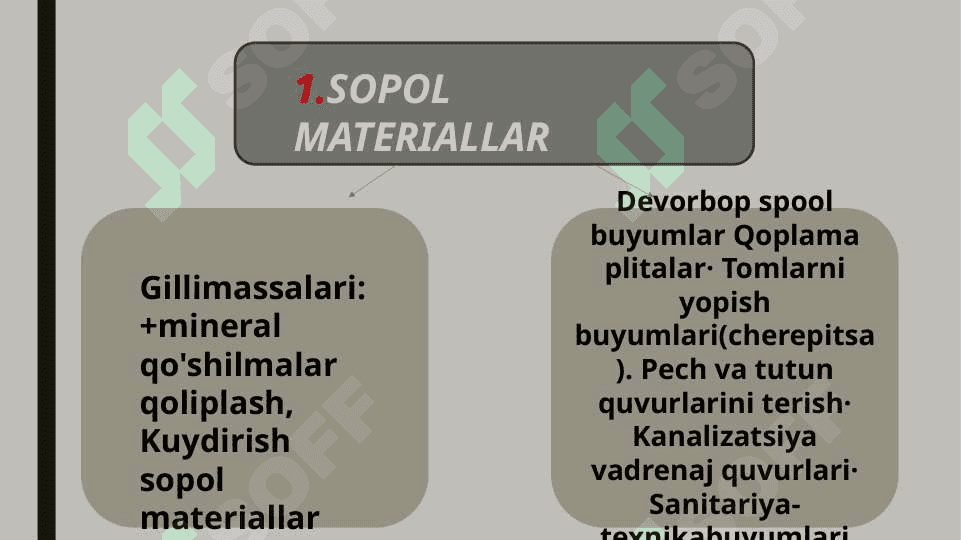 Sopol materiallar buyumlar 4