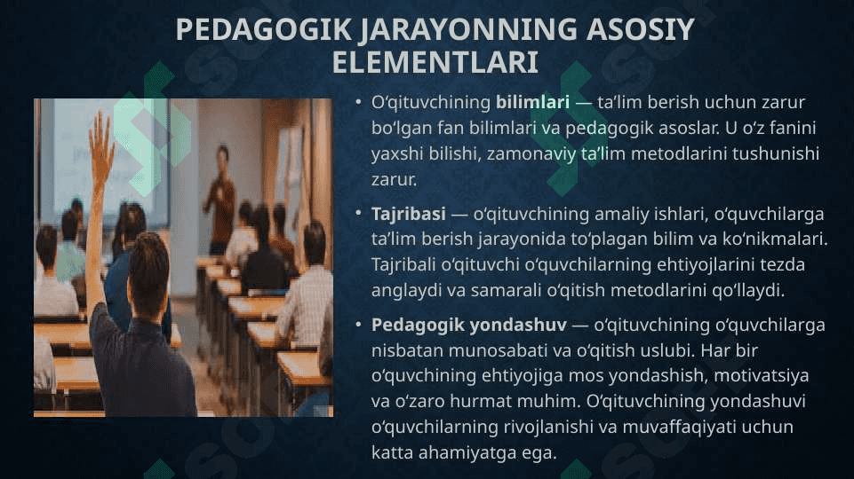Pedagogik Jarayon va O’qituvchining Ahamiyati 3