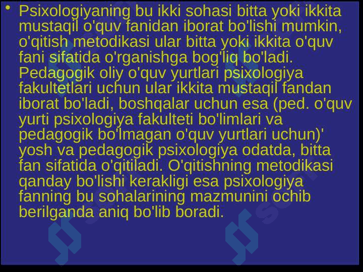 YOSH VA PEDAGOGIK PSIXOLOGIYANI O'QITISHNING METODIK O'ZIGA XOSLIKLARI 5