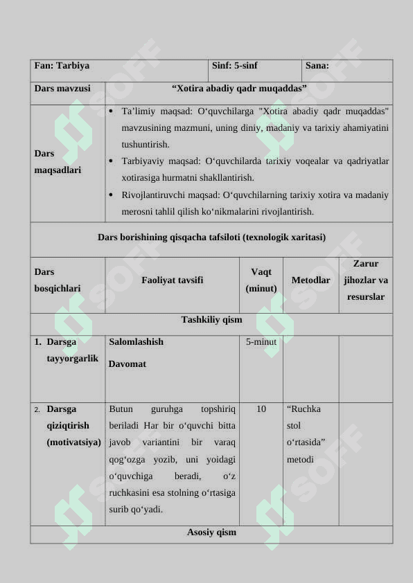 XOTIRA ABADIY QADR MUQADDAS 3