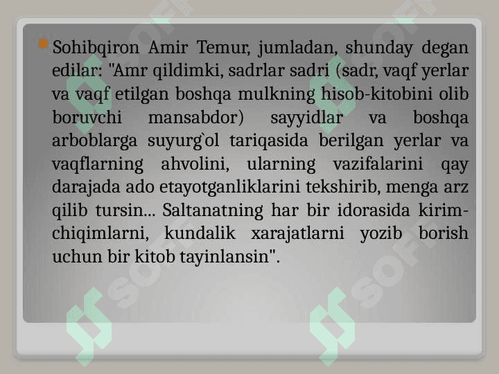 AMIR TEMUR VA TEMURIYLAR DAVRIDAGI IQTISODIY G‘OYALAR 5