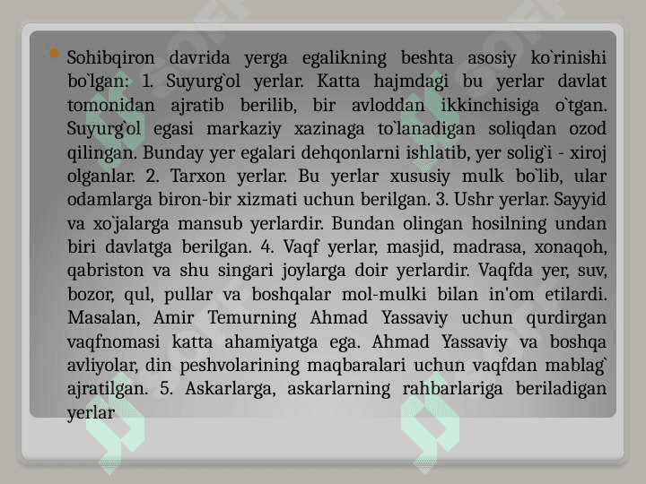 AMIR TEMUR VA TEMURIYLAR DAVRIDAGI IQTISODIY G‘OYALAR 6