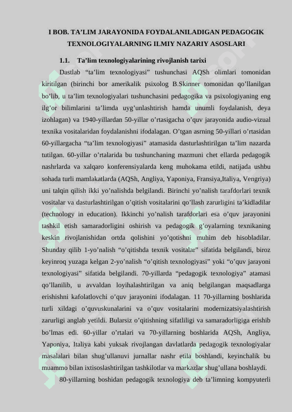PEDAGOGIK FANLARNI O’QITISHDA PEDAGOGIK TEXNOLOGIYALARDAN FOYDALANISH 4