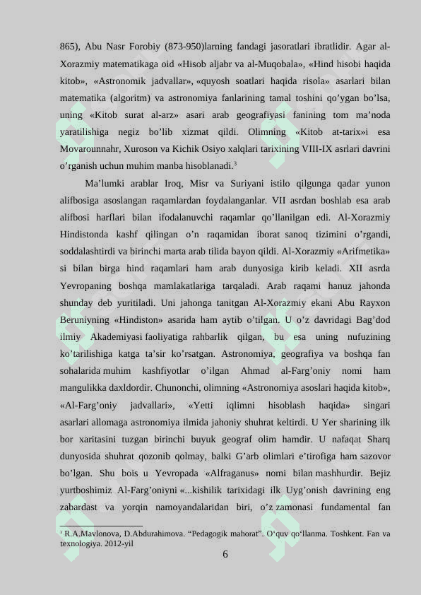 SHARQ MUTAFAKKIRLARINING FARZAND TARBIYASI HAQIDAGI FIKRLARI 6