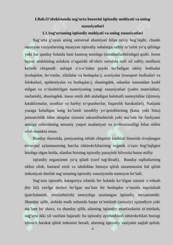 Ijtimoiy sugurtaning iqtisodiy asoslari . 4