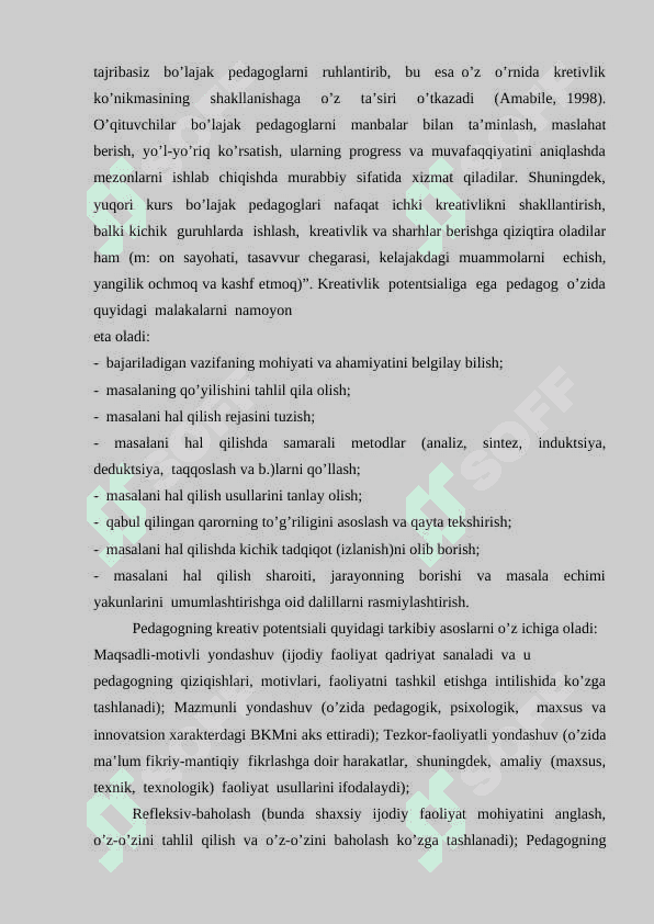 Boshlang'ich sinf óqituvchisining mahorati ijodkorligi 8