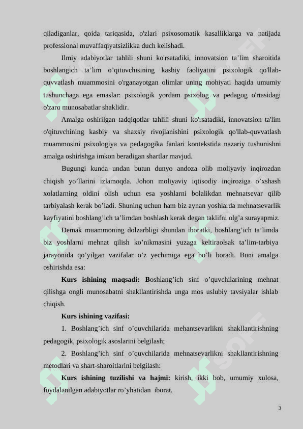 Bo'lajak boshlang'ich sinf o'quvchilariga mehnatsevarlik g'oyalarini singdirish 3