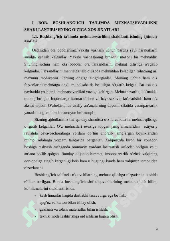 Bo'lajak boshlang'ich sinf o'quvchilariga mehnatsevarlik g'oyalarini singdirish 4