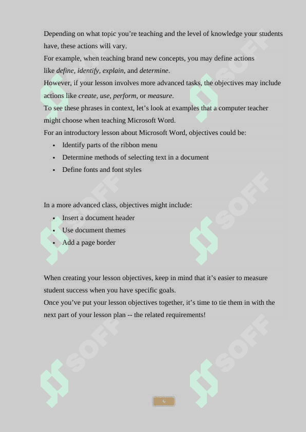 PLANNING AND TEACHING AN EFL LESSON 6