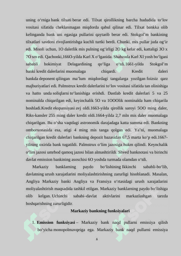 Markaziy bank va uning funksiyalari 6