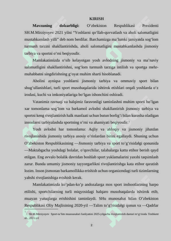 Gimnastikaning rivojlanish tarixi 2