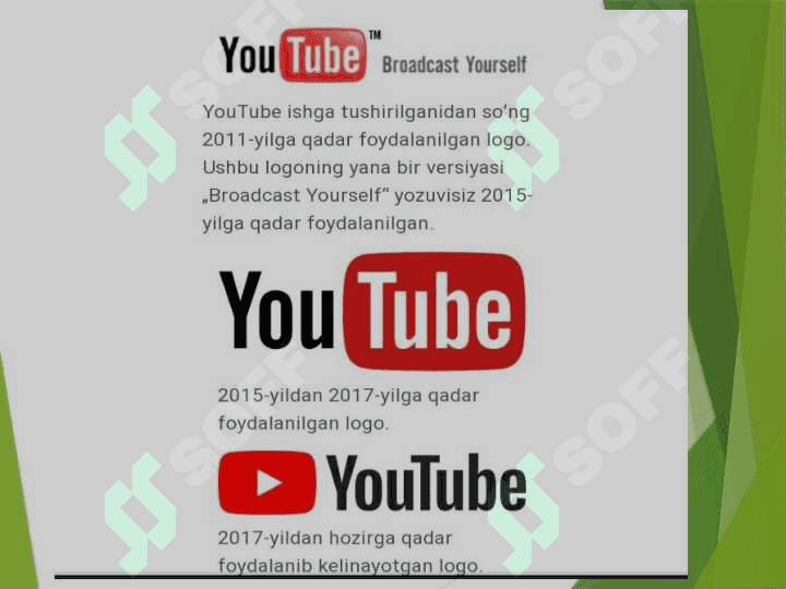 Smm platformalari bilan tanishish. You tube sayti 4