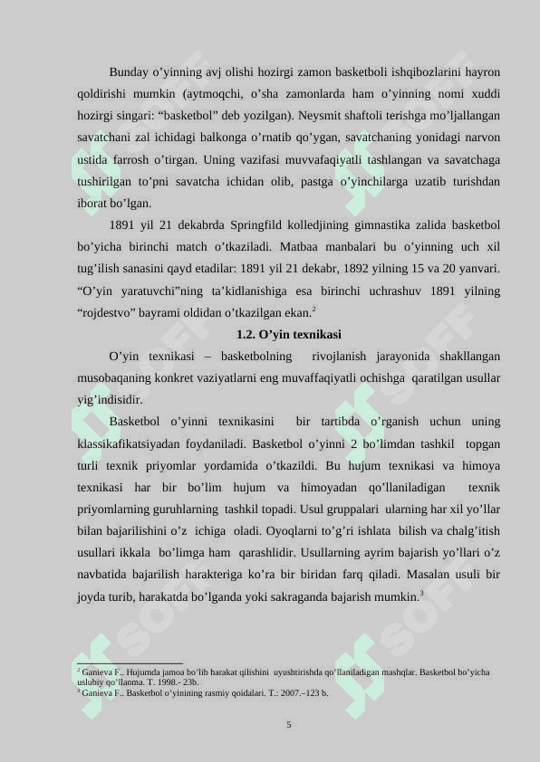 BASKETBOL  O’YIN  TEXNIKASI VA RIVOJLANISH TARIXI 5