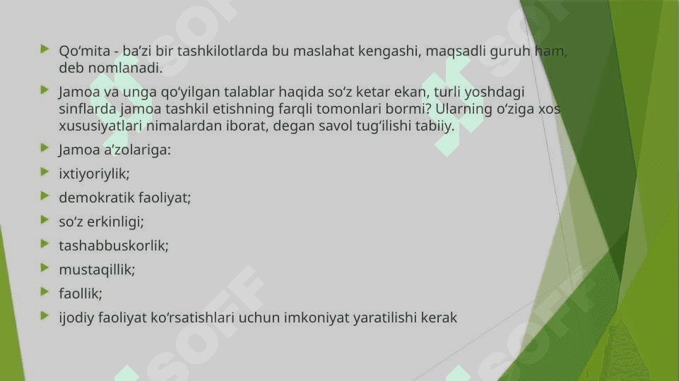 BOSHLANG‘ICH SINFLARDA O‘QUVCHILAR JAMOASINI SHAKLLANTIRISH BOSQICHLARI. 3
