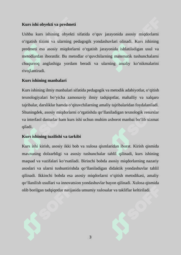 ASOSIY MIQDORLAR USTIDA ISHLASH METODIKASI 3