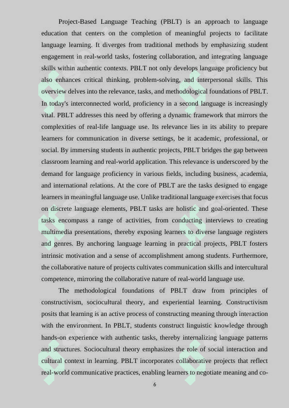 Teaching English language through Project works 6
