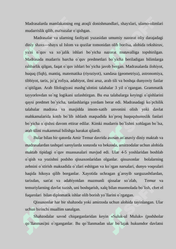 TEMURIYLAR DAVRIDA TAʼLIM-TARBIYA VA PEDAGOGIK FIKRLAR 8