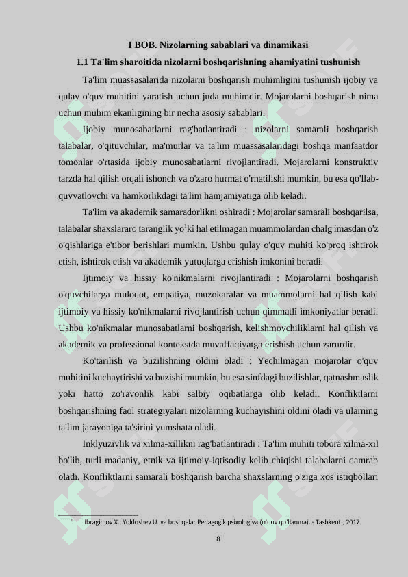 PEDOGOGIK NIZOLARNI BOSHQARISH 8