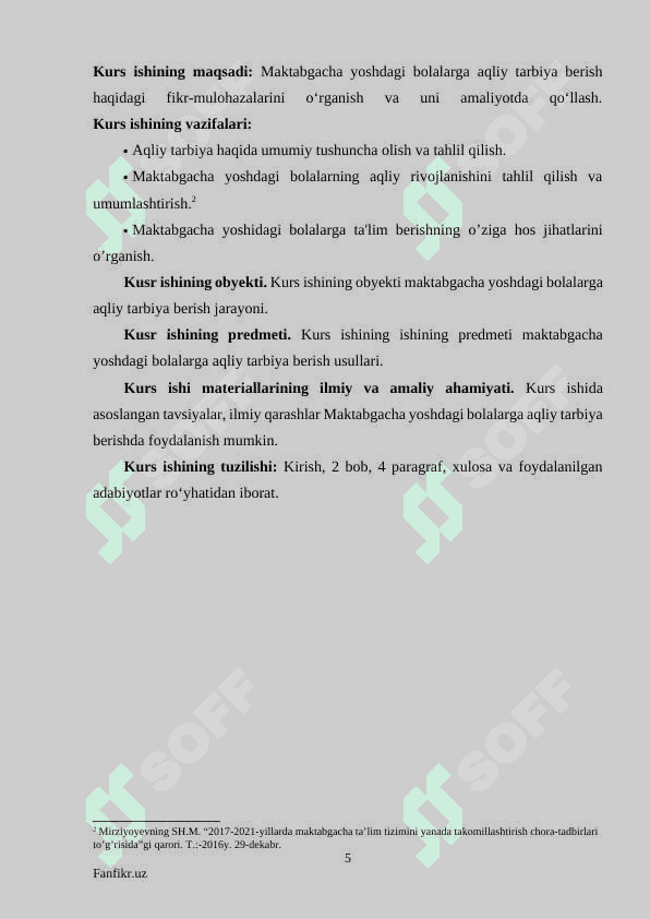 MAKTABGACHA YOSHDA AQLIY TARBIYA MASALALARI 5
