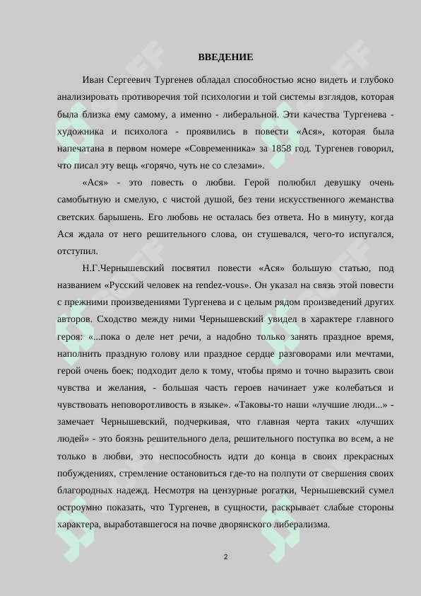 ПОЭТИКА ПОВЕСТИ И.С.ТУРГЕНЕВА «Ася 2