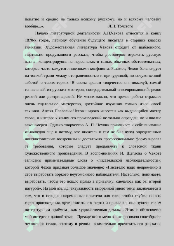Характер и функция детали в рассказах А.П.Чехова 3