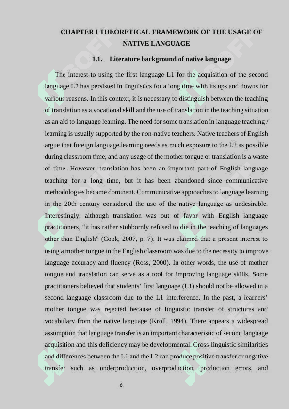 Role of native language in teaching English (different teaching approaches 6