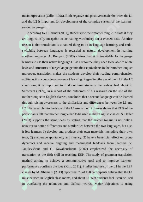 Role of native language in teaching English (different teaching approaches 7