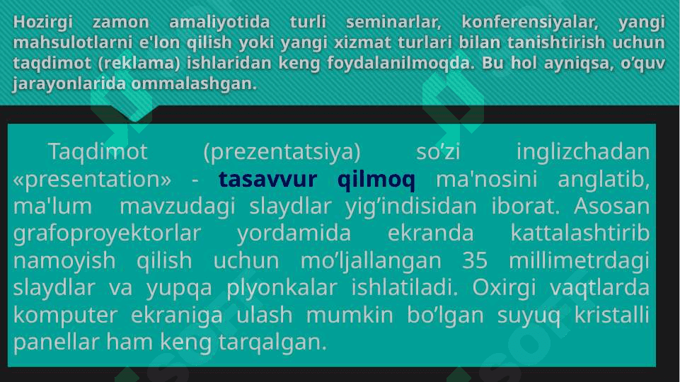TAQDIMOT YARATISHNING ZAMONAVIY VOSITALARI VA TA’LIM JARAYONIDA QO‘LLANILISHI. 3