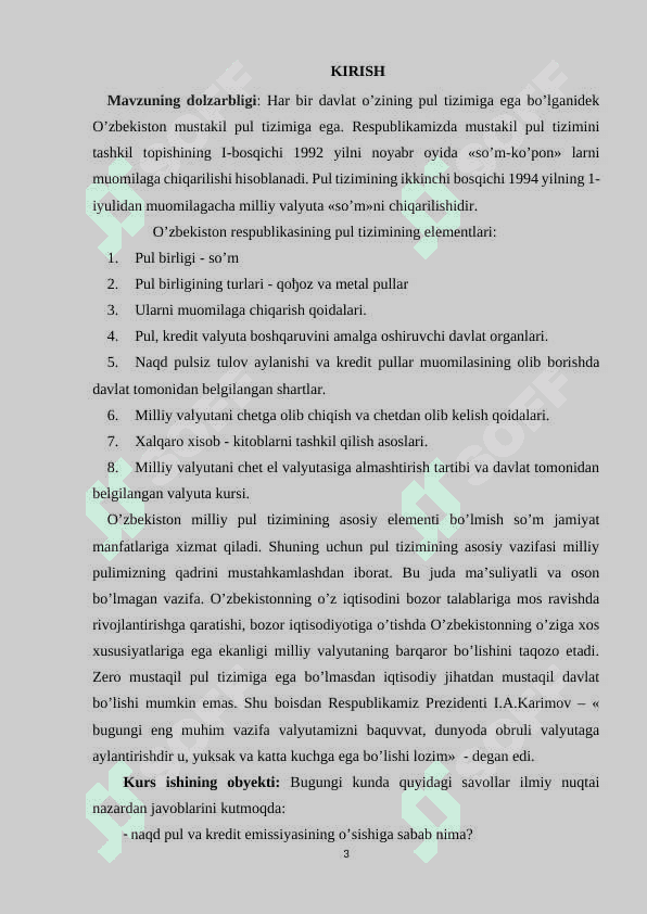 Pul tizimlari tushunchasi va uning shakillari 3