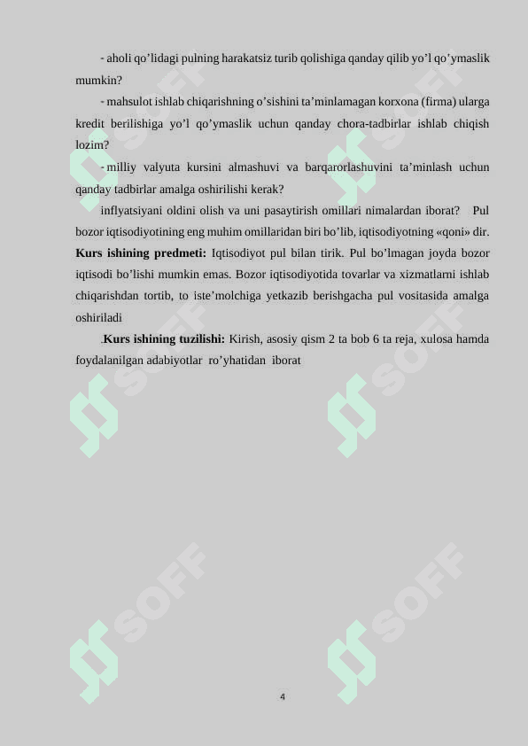 Pul tizimlari tushunchasi va uning shakillari 4