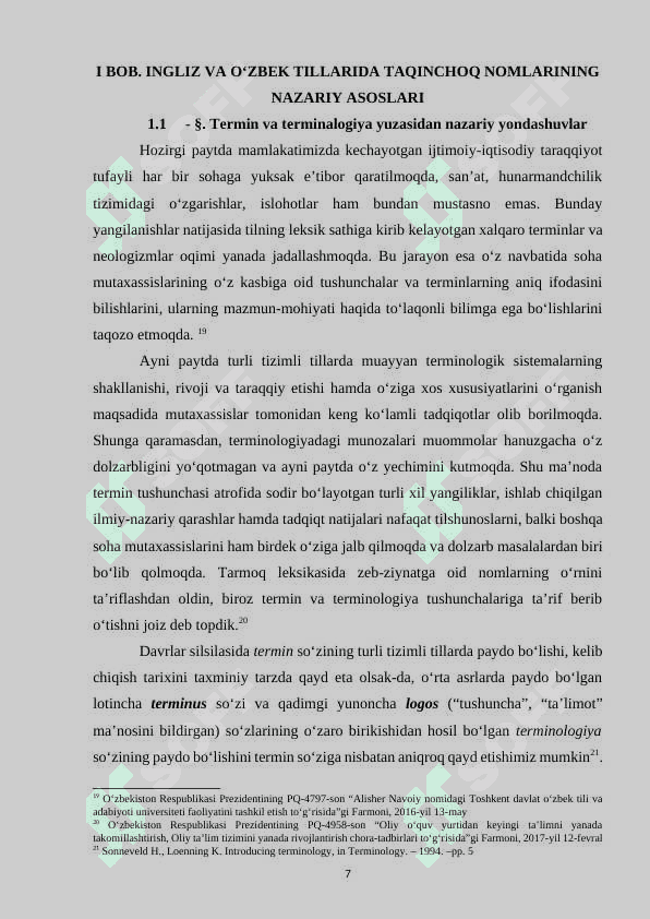 INGLIZ VA O‘ZBEK TILLARIDA AYOL TAQINCHOQ NOMLARINI CHOG‘ISHTIRMA TAHLILI 6