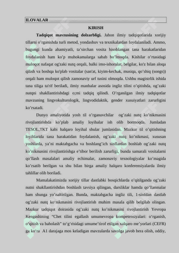 INGLIZ TILINI O’QITISHDA TANA HARAKATIDAN FOYDALANISHNING NAZARIY ASOSLARI 2