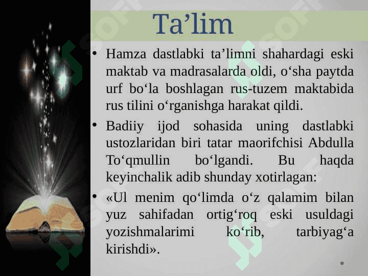 Hamza. She'rlar 5