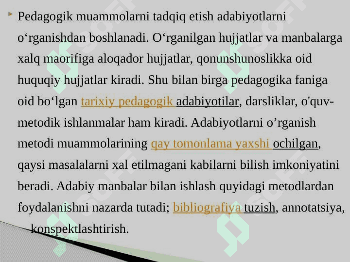 Fanlarni o‘rganishda adabiyotlar bilan ishlash 4