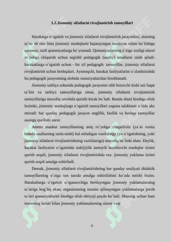 YOSH SPORTCHILARNING JISMONIY SIFATLARINI RIVOJLANTIRISH 8