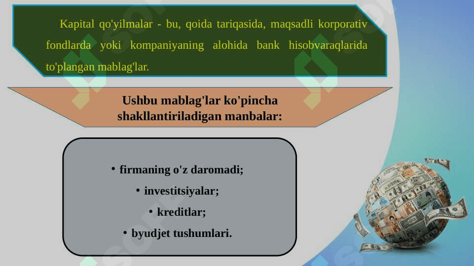 Kapital qo‘yilmalar va kapital bozori 4