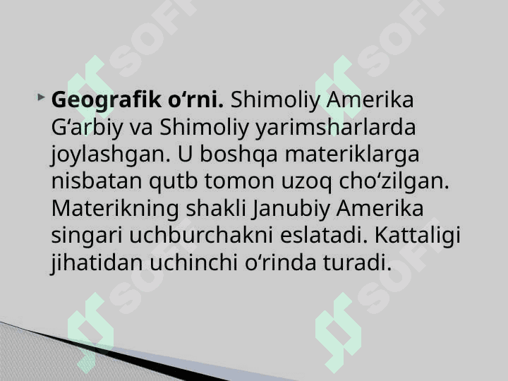 SHIMOLIY AMERIKA MATERIGI IQLIMI 2