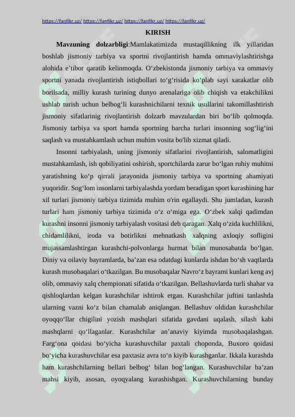 KURASH SPORT TURIDA TAKTIK TAYYORGARLIK VA UNI RIVOJLANTIRISH 2