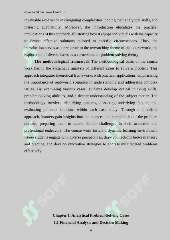 DIFFERNT CASES TO SOLVE THE PROBLEM 4