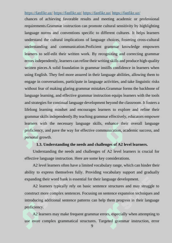 MAJOR METHODS AND PRINCIPLES IN TAECHING ENGLISH GRAMMAR FOR A2 8