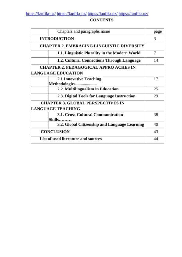 Teaching foreign language in the world