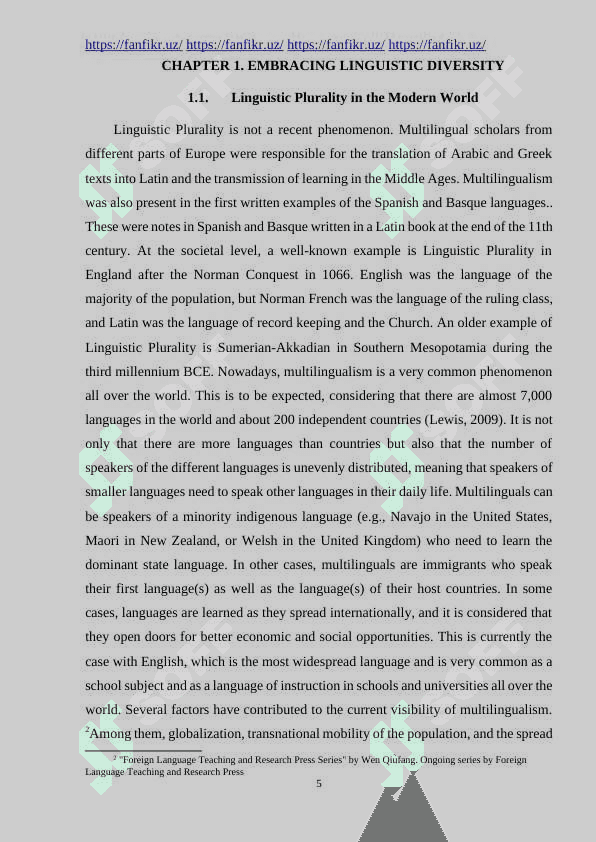 Teaching foreign language in the world 5