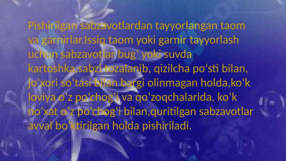 Sabzavotlardan taomlar tayyorlash texnologiyasi 3