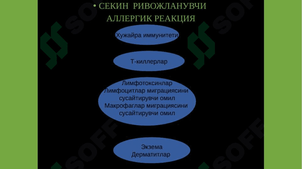 Аллергияга карши воситалар. Иммун тизимга таъсир этувчи воситалар 4