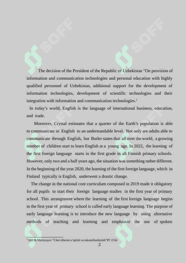 Modern methods of studying English grammar for A1 levels 2