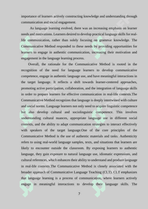 COMMUNICATIVE  METHOD-A NEW APPROACH IN THE PRACTICE  OF TEACHING FOREIGN LANGUAGE. 6